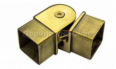 Поворот поручня 40х40 мм, регулируемый, полированный, под золото (AISI 304) Фk366-88 купить в Нижнем Новгороде Поворот поручня 40х40 мм, регулируемый, полированный, под золото (AISI 304) Фk366-88 купить в Нижнем Новгороде