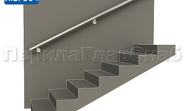 Готовый пристенный поручень с тремя держателями, длина 2300 мм (AISI 304) k730-23 купить в Нижнем Новгороде