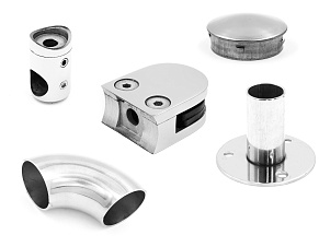 Комплектующие для лестниц, перил и ограждений AISI 316 купить в Нижнем Новгороде