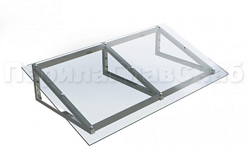 Козырек на треугольном скате из поликарбоната в Нижнем Новгороде. Готовые проекты ПерилаГлавСнаб