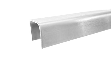 Профиль П-образный, L=2000 мм, t=1.5 мм, для стекла 16 мм, шлиф. (AISI 304) Ф-0456 купить в Нижнем Новгороде Профиль П-образный, L=2000 мм, t=1.5 мм, для стекла 16 мм, шлиф. (AISI 304) Ф-0456 купить в Нижнем Новгороде