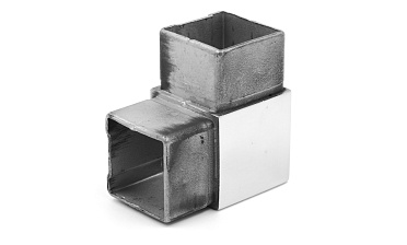 Поворот поручня 40х40 мм, нержавеющая сталь AISI 304, полированная k365 купить в Нижнем Новгороде