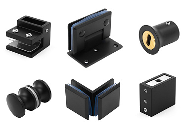 Черная фурнитура для душевых кабин купить в Нижнем Новгороде