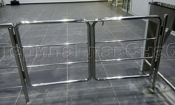 Нержавеющие двустворчатые калитки с горизонтальным заполнением в Нижнем Новгороде. Готовые проекты ПерилаГлавСнаб Нержавеющие двустворчатые калитки с горизонтальным заполнением в Нижнем Новгороде. Готовые проекты ПерилаГлавСнаб