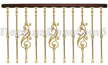 Латунные ограждения серии - Нептун L04 в Нижнем Новгороде. Готовые проекты ПерилаГлавСнаб Латунные ограждения серии - Нептун L04 в Нижнем Новгороде. Готовые проекты ПерилаГлавСнаб