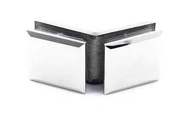 Коннектор для душевой кабины стекло-стекло 135° 45х45 мм латунь-хром t736 PC купить в Нижнем Новгороде