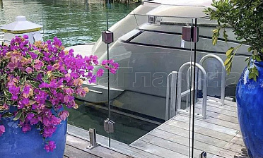 Стекло на креплениях: одностворчатые калитки стекло-стекло купить в Нижнем Новгороде