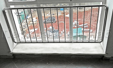 Ограждения из нержавейки экранного типа «Частокол» для окон купить в Нижнем Новгороде