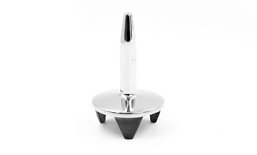 Наконечник палец (солдатик) на стойку Ø50.8х1.5 мм, без ложемента, удлиненный 70 мм, облегченный, литой, полированный, нержавеющий AISI 304 k557 купить в Нижнем Новгороде