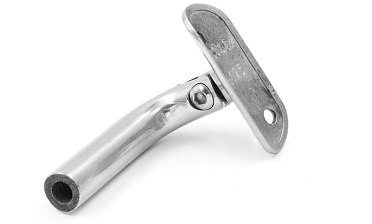 Держатель поручня выносной на стойку, с регул. ложементом под Ø38.1 мм, резьба внутр. М8, шлифованный, (aisi 304) k261-2 купить в Нижнем Новгороде Держатель поручня выносной на стойку, с регул. ложементом под Ø38.1 мм, резьба внутр. М8, шлифованный, (aisi 304) k261-2 купить в Нижнем Новгороде