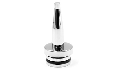 Наконечник палец (солдатик) с системой фиксации из алюминия в стойке Ø38.1х1.5 мм, полированный, нержавеющий (AISI 304) k041-2 купить в Нижнем Новгороде