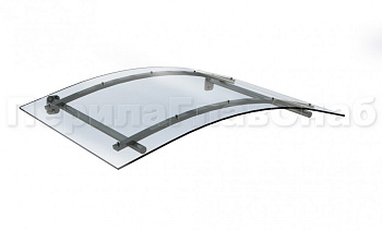 Навес гнутый из поликарбоната- вариант 2 в Нижнем Новгороде. Готовые проекты ПерилаГлавСнаб