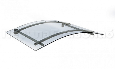 Навес гнутый из поликарбоната- вариант 2 купить в Нижнем Новгороде