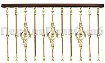 Латунные перила для лестниц серии – Деметра L05 в Нижнем Новгороде. Готовые проекты ПерилаГлавСнаб Латунные перила для лестниц серии – Деметра L05 в Нижнем Новгороде. Готовые проекты ПерилаГлавСнаб