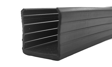 Уплотнитель в поручень с пазом 24х24 для стекла 10+10мм ПВХ, черный Фk310 купить в Нижнем Новгороде Уплотнитель в поручень с пазом 24х24 для стекла 10+10мм ПВХ, черный Фk310 купить в Нижнем Новгороде