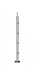Стойка круглая Ø38.1: 4 ригеледержателя, полированная, высота 950 мм (AISI 304) k714 купить в Нижнем Новгороде Стойка круглая Ø38.1: 4 ригеледержателя, полированная, высота 950 мм (AISI 304) k714 купить в Нижнем Новгороде