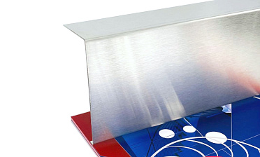 Накладка для крепления (тыльная/лицевая) из шлифованной нержавейки 1.0 мм длина 2,0 м k601-24 купить в Нижнем Новгороде Накладка для крепления (тыльная/лицевая) из шлифованной нержавейки 1.0 мм длина 2,0 м k601-24 купить в Нижнем Новгороде