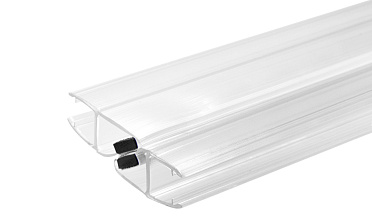 Комплект уплотнителей для стекла в душевую кабину  (2 шт.), стекло-стекло 8 мм, с магнитом 135°, 2200 мм t208 купить в Нижнем Новгороде Комплект уплотнителей для стекла в душевую кабину  (2 шт.), стекло-стекло 8 мм, с магнитом 135°, 2200 мм t208 купить в Нижнем Новгороде