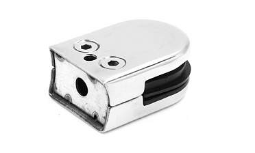 Стеклодержатель штампованный под стекло 8 мм (4+4 мм), под стойку Ø38.1 мм 40х24х54, шлифованный (AISI 304) Фk038-2 купить в Нижнем Новгороде Стеклодержатель штампованный под стекло 8 мм (4+4 мм), под стойку Ø38.1 мм 40х24х54, шлифованный (AISI 304) Фk038-2 купить в Нижнем Новгороде