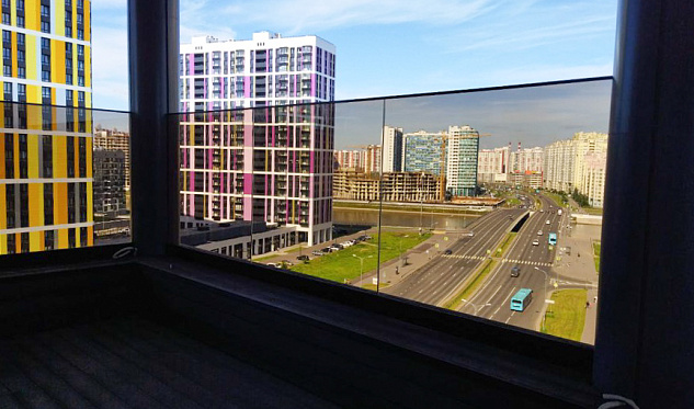  Бронзовое стекло на профиле на террасе в Нижнем Новгороде. Готовые проекты ПерилаГлавСнаб