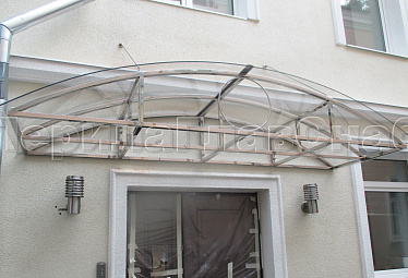 Козырьки на металлокаркасе купить в Нижнем Новгороде