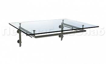 Стеклянный козырек на Г-образном каркасе - вариант 1 в Нижнем Новгороде. Готовые проекты ПерилаГлавСнаб