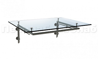 Стеклянный козырек на Г-образном каркасе - вариант 1 купить в Нижнем Новгороде