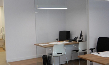 Стеклянные перегородки - вариант 8 в Нижнем Новгороде. Готовые проекты ПерилаГлавСнаб