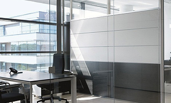 Стеклянные перегородки - вариант 7 в Нижнем Новгороде. Готовые проекты ПерилаГлавСнаб