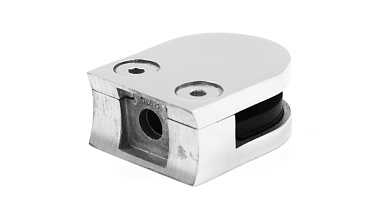 Стеклодержатель литой с вставками под стекло 8-10 мм, закругленный под Ø50.8 мм, 40х22х50, полированный, (AISI 304) k001-8 купить в Нижнем Новгороде Стеклодержатель литой с вставками под стекло 8-10 мм, закругленный под Ø50.8 мм, 40х22х50, полированный, (AISI 304) k001-8 купить в Нижнем Новгороде