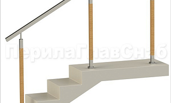 Нержавеющие ограждения без ригелей с квадратным поручнем и стойками с деревянными вставками в Нижнем Новгороде. Готовые проекты ПерилаГлавСнаб Нержавеющие ограждения без ригелей с квадратным поручнем и стойками с деревянными вставками в Нижнем Новгороде. Готовые проекты ПерилаГлавСнаб