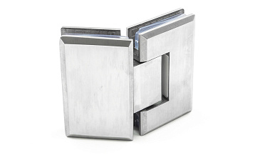 Петля для душевой стекло-стекло 90х55 мм, 135°, нержавеющая сталь AISI 304, шлифованная t302 SSS купить в Нижнем Новгороде