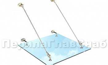 Стеклянный козырек на вантах в Нижнем Новгороде. Готовые проекты ПерилаГлавСнаб