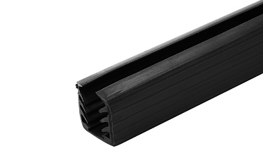 Уплотнитель в поручень с пазом 24х24 под LED ленту на стекло 12мм EPDM (палки 3 м) Фk300 купить в Нижнем Новгороде