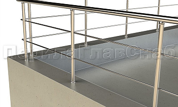 Ограждение на кровлю с ригельным заполнением в Нижнем Новгороде. Готовые проекты ПерилаГлавСнаб Ограждение на кровлю с ригельным заполнением в Нижнем Новгороде. Готовые проекты ПерилаГлавСнаб