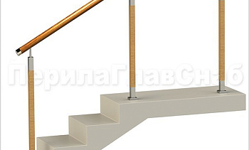 Нержавеющие ограждения без ригелей с круглым деревянным поручнем и стойками с деревянными вставками в Нижнем Новгороде. Готовые проекты ПерилаГлавСнаб Нержавеющие ограждения без ригелей с круглым деревянным поручнем и стойками с деревянными вставками в Нижнем Новгороде. Готовые проекты ПерилаГлавСнаб