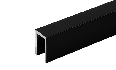 П-образный профиль 19x13, L=2200, алюминий ,черный, уценка t756 BL-У купить в Нижнем Новгороде П-образный профиль 19x13, L=2200, алюминий ,черный, уценка t756 BL-У купить в Нижнем Новгороде