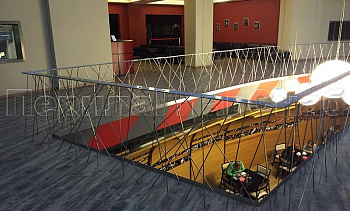 Дизайнерское ограждение из нержавейки с вертикальным заполнением в Нижнем Новгороде. Готовые проекты ПерилаГлавСнаб Дизайнерское ограждение из нержавейки с вертикальным заполнением в Нижнем Новгороде. Готовые проекты ПерилаГлавСнаб