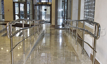 Ограждение пандуса с одним ригелем купить в Нижнем Новгороде