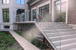 Стеклянные ограждения для улицы в Нижнем Новгороде. Готовые проекты ПерилаГлавСнаб - фото 8