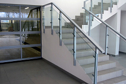 Стеклянные перила для колодезных лестниц в Нижнем Новгороде. Готовые проекты ПерилаГлавСнаб - фото 5