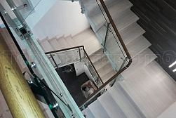 Стеклянные перила для лестниц в Нижнем Новгороде. Готовые проекты ПерилаГлавСнаб - фото 11