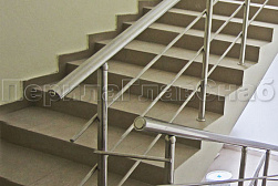 Ограждения из нержавеющей стали с тремя ригелями в Нижнем Новгороде. Готовые проекты ПерилаГлавСнаб - фото 16