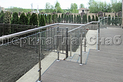 Стеклянные ограждения для улицы в Нижнем Новгороде. Готовые проекты ПерилаГлавСнаб - фото 14