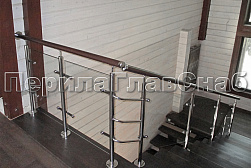 Перила и ограждения из нержавейки и дерева в Нижнем Новгороде. Готовые проекты ПерилаГлавСнаб - фото 21