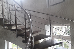 Перила и ограждения из нержавейки и дерева в Нижнем Новгороде. Готовые проекты ПерилаГлавСнаб - фото 1