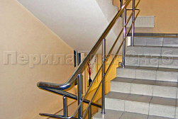 Перила и ограждения из нержавеющей стали с двумя ригелями в Нижнем Новгороде. Готовые проекты ПерилаГлавСнаб - фото 11