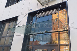 Стеклянные козырьки на вантах в Нижнем Новгороде. Готовые проекты ПерилаГлавСнаб - фото 10