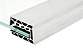 Комплект профиля зажимного для стекла 16мм и 8+8 , без отверстий, НЕАНОД. алюминий 100х60мм, т100-4-16 