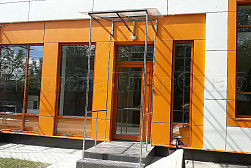 Козырьки и навесы на металлокаркасе в Нижнем Новгороде. Готовые проекты ПерилаГлавСнаб - фото 14